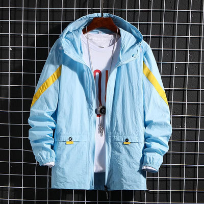 Chaqueta Deportiva Impermeable con Capucha para Hombre - Image 7