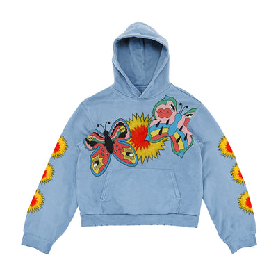 Sudadera con Capucha Estampado Pareja Impresionista Estilo Cartoon