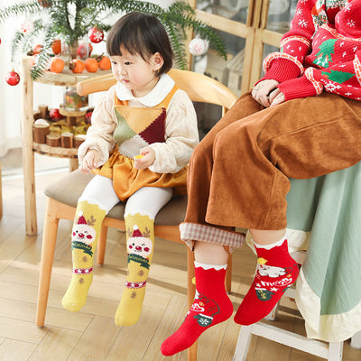 Calcetines Cálidos para Bebé y Papá sin Talón - Image 16