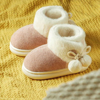 Pantuflas Térmicas Infantiles con Forro de Algodón y Felpa para Invierno - Image 5