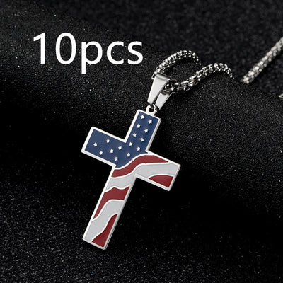 Collar Patriótico con Cruz y Bandera - Image 22