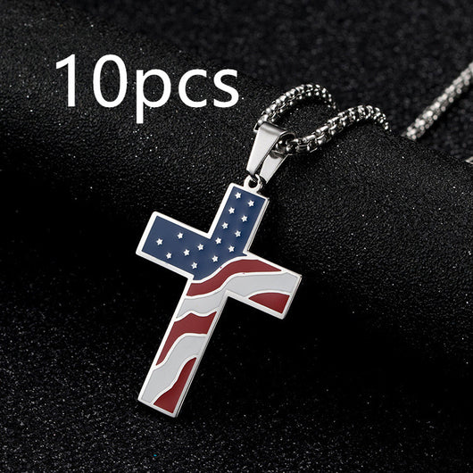 Collar Patriótico con Cruz y Bandera - Image 22