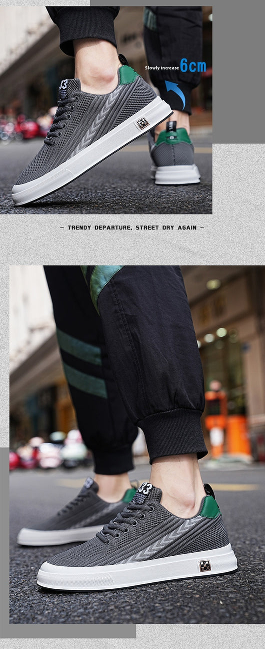 Zapatillas Deportivas Tejidas con Alzas Invisibles para Hombre - Image 19