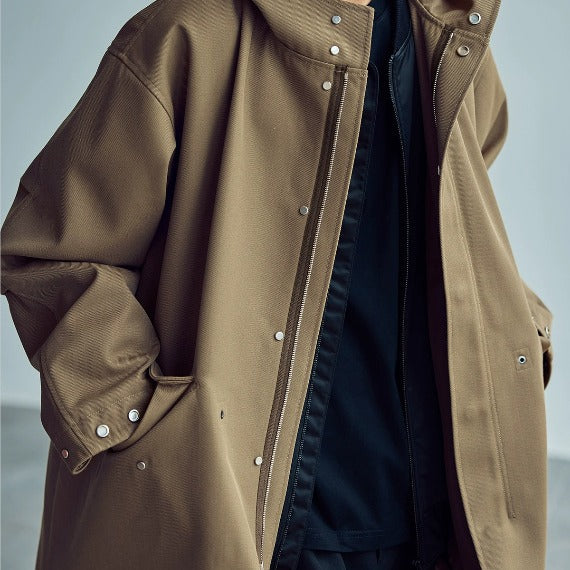 Chaqueta Impermeable con Capucha Estilo Fishtail para Hombre