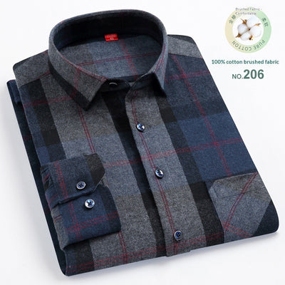 Camisa Casual de Cuadros para Hombre con Cuello Cuadrado - Image 11