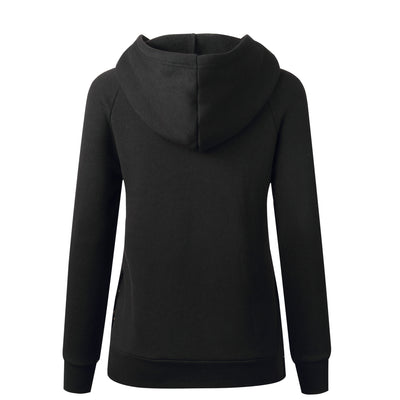 Sudadera con Capucha Casual de Color Liso para Mujer - Image 12