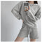 Conjunto Deportivo Casual Mujer Manga Larga Cuello Redondo Primavera Otoño