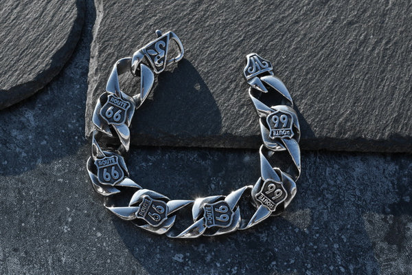 Pulsera Route 66 Acero Titanio
