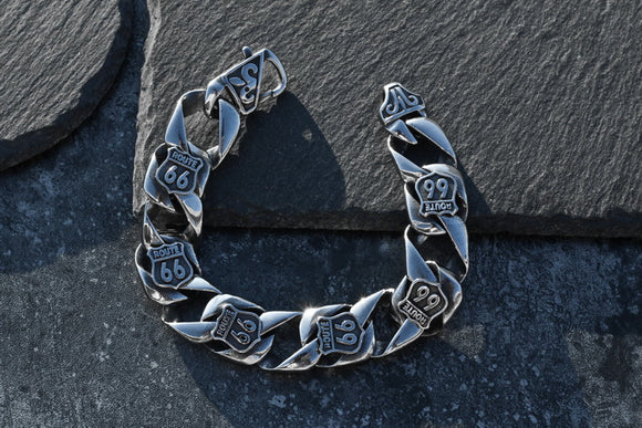 Pulsera Route 66 Acero Titanio