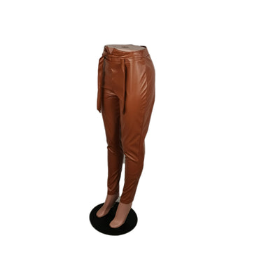 Pantalones de Cuero Casual Otoño-Invierno Estilo Europeo Americano - Image 10
