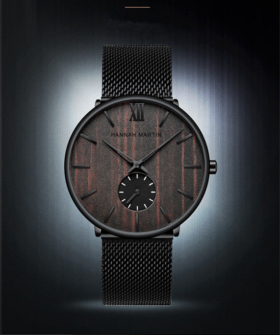Reloj de Madera de Bambú y Ébano para Hombre