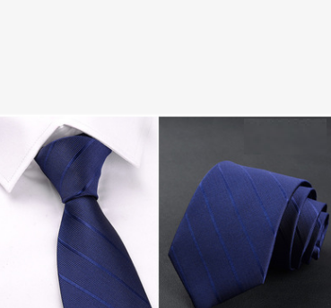 Corbata Ejecutiva Premium 8cm - Diseño Clásico Negro, Rojo y Azul - Image 8