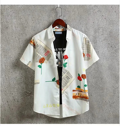 Camisa Estampada de Manga Corta para Hombre - Image 6