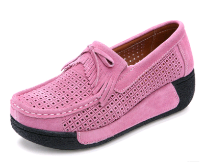 Zapatos Casuales de Cuero con Cordones y Suela Gruesa para Mujer - Image 32