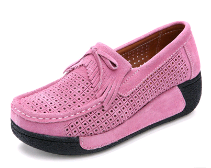 Zapatos Casuales de Cuero con Cordones y Suela Gruesa para Mujer - Image 32