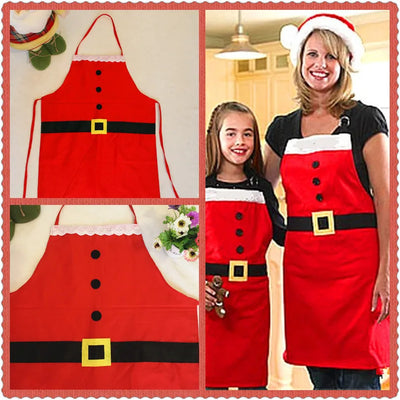 Delantal Navideño Rojo para Mujer - Perfecto para Cocina y Regalos - Image 7