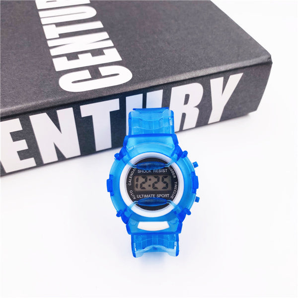 Reloj Electrónico Infantil de Gelatina con Diseño Cartoon Multicolor