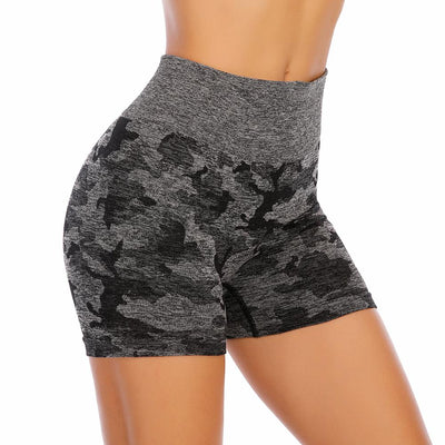 Shorts de Yoga Camuflaje Súper Elásticos sin Costuras - Image 3