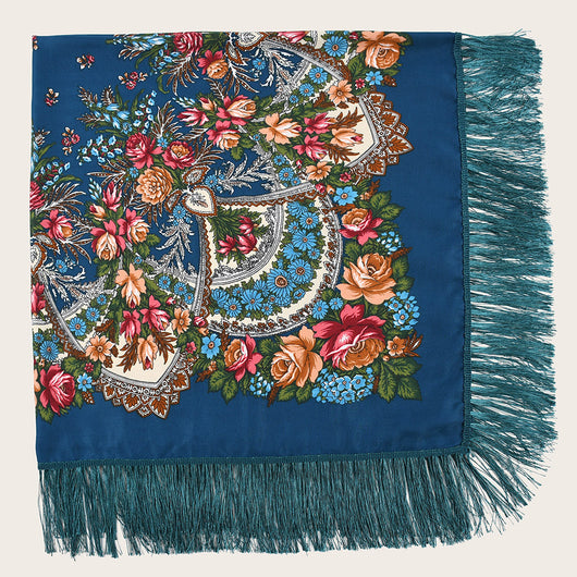Chal Estampado con Protección Solar y Flecos - Image 20