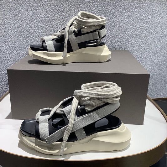 Sandalias de Moda con Punta Cuadrada y Tiras Cruzadas para Uso Casual - Image 2