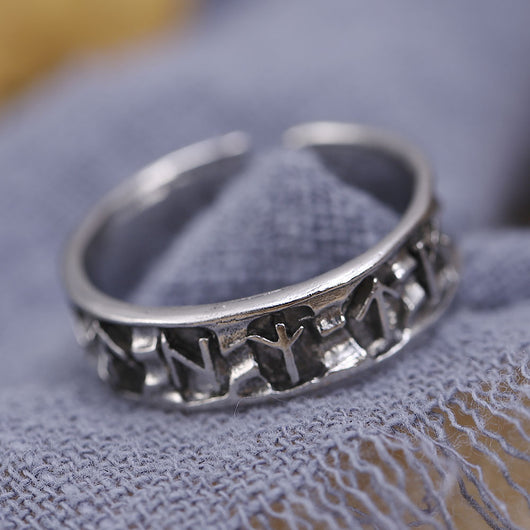 Anillo Ajustable de Símbolos Geométricos para Hombre - Image 6