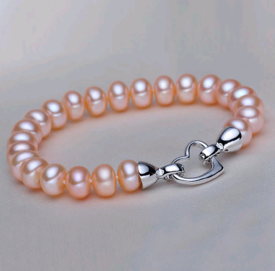 Pulsera de Perlas Moradas Agua Dulce - Joya Vintage Europea - Image 4