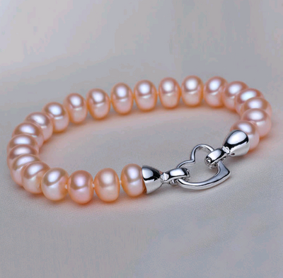 Pulsera de Perlas Moradas Agua Dulce - Joya Vintage Europea - Image 4