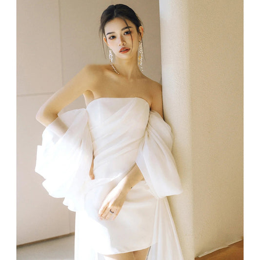Vestido de Novia Corto Hada Luminosa - Image 2