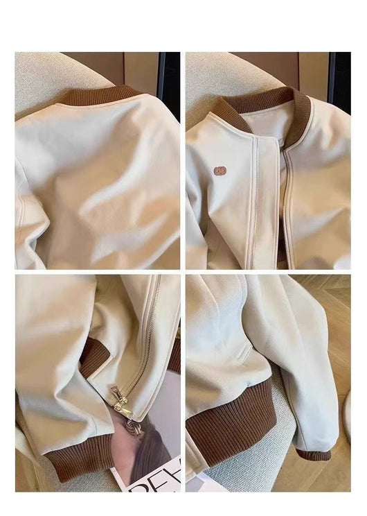 Chaqueta Cropped de Contraste para Figuras Petite - Versátil y Fácil de Combinar - Image 13