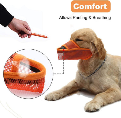 Bozal de Malla Transpirable para Perros - Control de Ladridos y Mordidas - Image 13