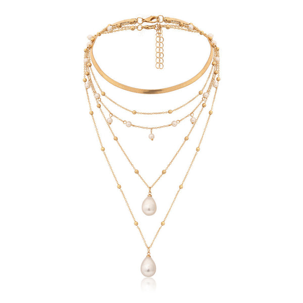 Collar de Novia con Perlas y Borlas Multicapa - Image 10