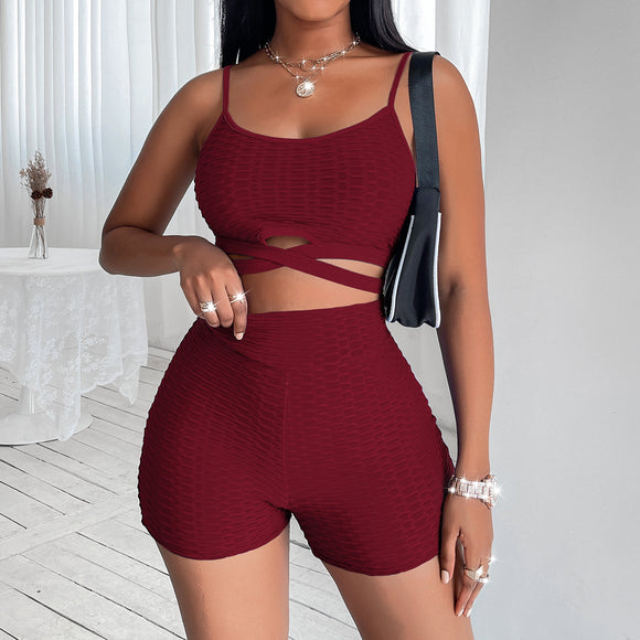 Conjunto Deportivo Ajustado Estilo Europeo para Mujer