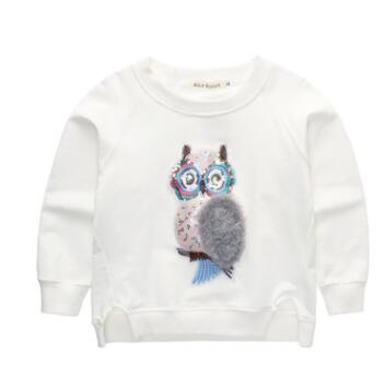 Camiseta Infantil Dreamdoll Primavera - Búho 3D con Lentejuelas