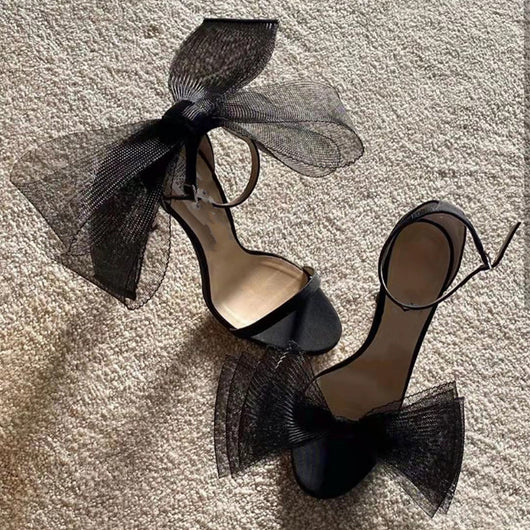 Sandalias Stiletto con Moño de Satén - Image 3