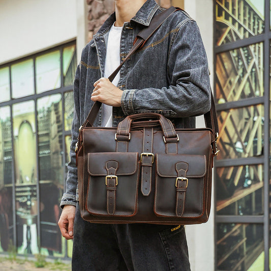 Bolso de Cuero Genuino para Negocios - Image 2