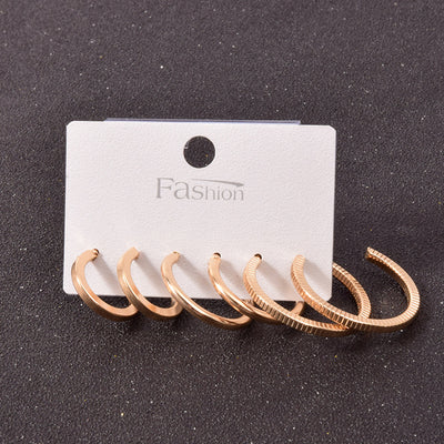 Set de Aretes Cuadrados en Aleación Metálica - Image 41