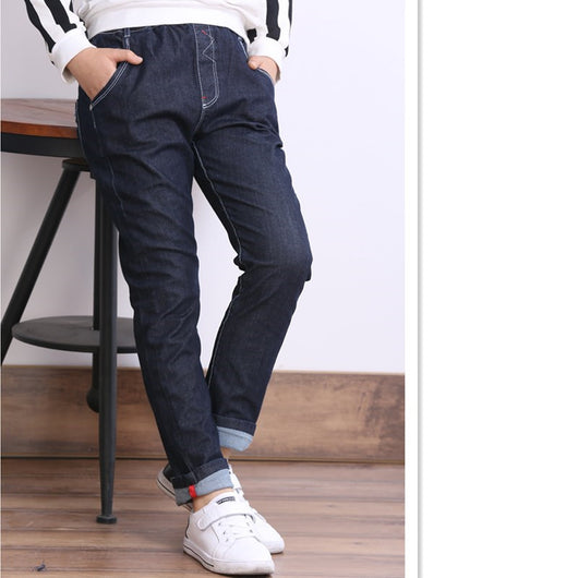 Jeans para Niños con Forro Polar Grueso - Ropa Casual de Invierno - Image 2