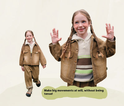 Blusa Infantil Degradado Estilo Occidental Otoño - Image 16
