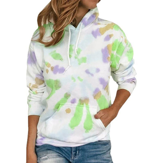 Sudadera con Capucha Tie Dye Multicolor - Casual y Cómoda - Image 10