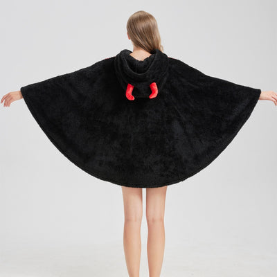 Capa Flanela Diablillo Halloween - Disfraz Infantil Cartoon - Image 3