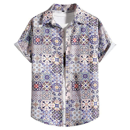 Camisa Hawaiana Versátil de Manga Corta para Hombre - Image 17