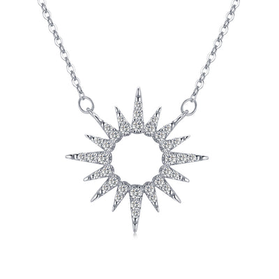 Collar de Plata 925 Girasol con Diamantes Completos - Image 11