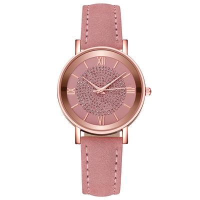Reloj de Cuarzo para Mujer con Patrón Solar y Escala Romana - Image 7