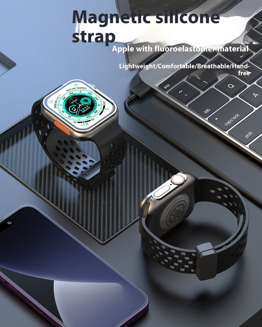 Correa Magnética de Silicona para Smartwatch 42mm y 46mm - Compatible con Generaciones 7, 8, 9, 10 - Image 38