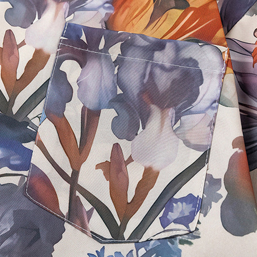 Camisa Estampada para Hombre con Diseño Floral Artístico - Image 3