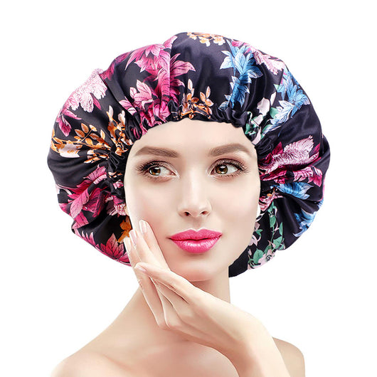 Gorro Ajustable de Satén Estampado Doble Capa - Image 15