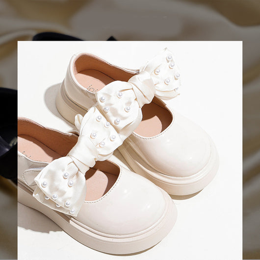 Zapatos de Cuero Suave para Niños - Suela Flexible Color Negro - Image 4