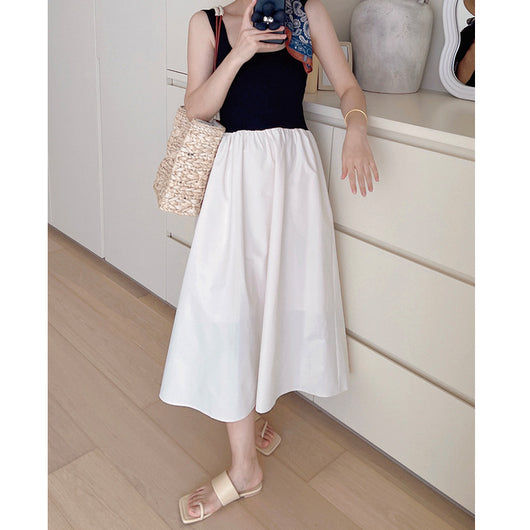 Falda Larga Tipo A con Tirantes Tejidos - Diseño Elegante y Cómodo - Image 3