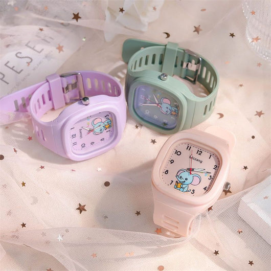 Reloj Deportivo Cuadrado Luminoso con Diseño Moderno para Estudiantes - Image 3