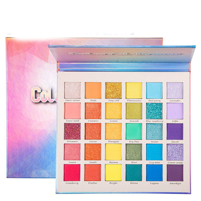 Paleta de Sombras Nacaradas Mate con Brillo Perlado